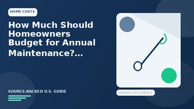 How Much Should Homeowners Budget for Annual Maintenance? guide illustration