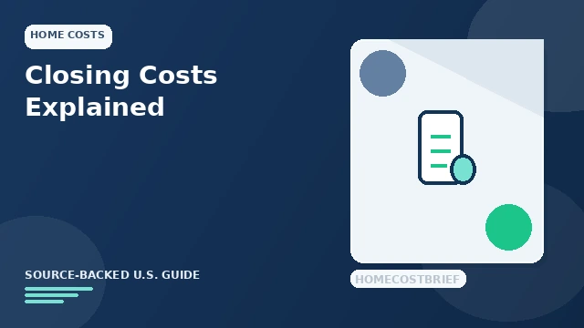 Closing Costs Explained: What Homebuyers Pay at Closing guide illustration
