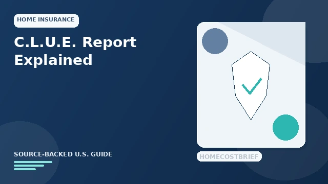 C.L.U.E. Report and Home Insurance History guide illustration