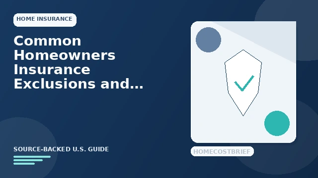 Common Homeowners Insurance Exclusions and Coverage Gaps guide illustration