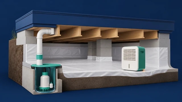 Crawl Space Moisture Control guide illustration