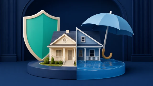 Flood Insurance vs. Homeowners Insurance: Coverage Differences guide illustration