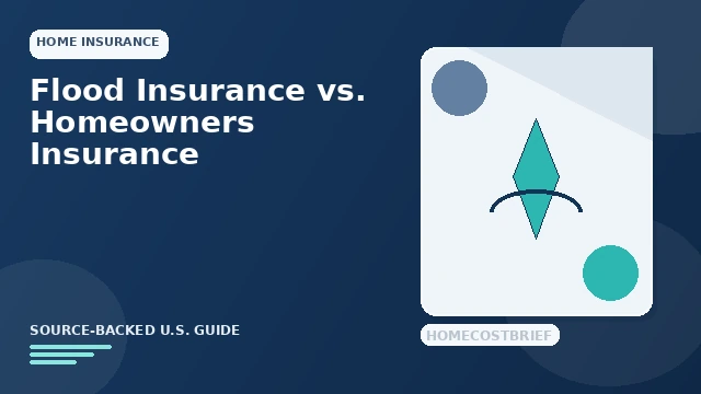 Flood Insurance vs. Homeowners Insurance: Coverage Differences guide illustration