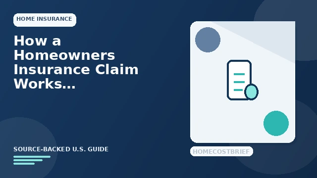 How a Homeowners Insurance Claim Works: From Damage to Payment guide illustration