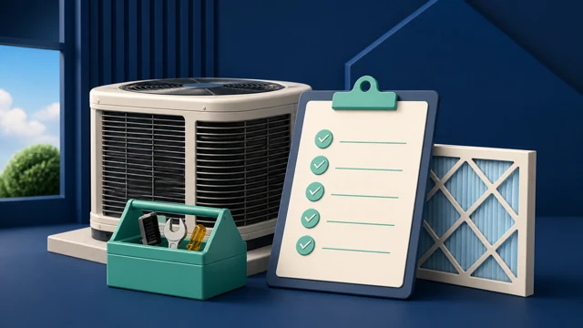 HVAC Maintenance Checklist for Homeowners guide illustration