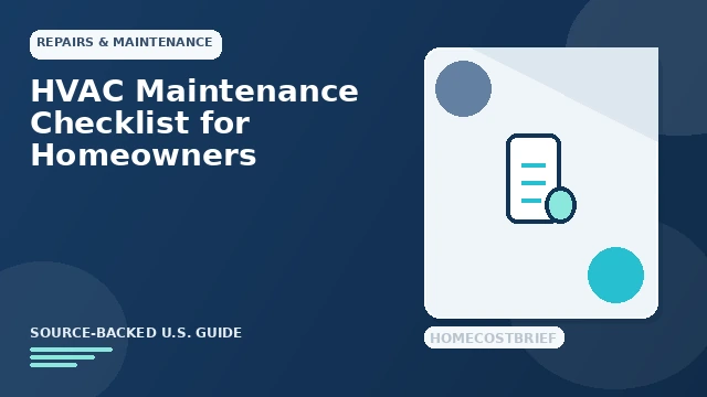 HVAC Maintenance Checklist for Homeowners guide illustration