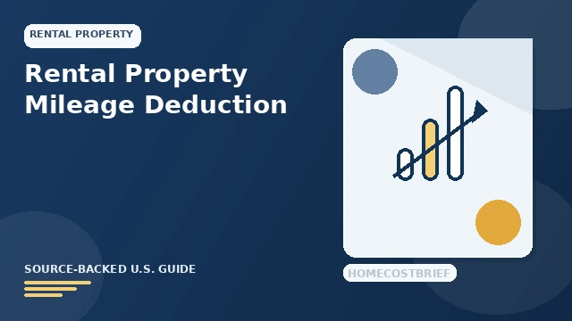 Rental Property Mileage Deduction guide illustration
