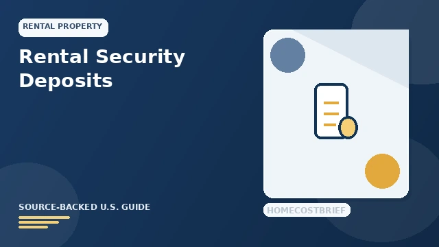Rental Security Deposit Accounting guide illustration