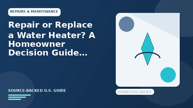Repair or Replace a Water Heater? A Homeowner Decision Guide guide illustration