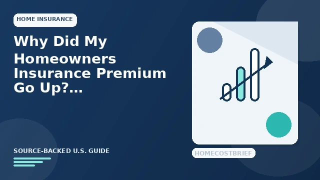 Why Home Insurance Premiums Increase guide illustration